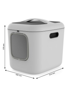Katzentoilette Rotho Biala XL Weiß Kunststoff