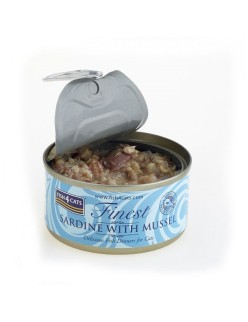 Katzenfutter FISH4DOGS FISH4CATS Sardine with mussel Fisch 70 g