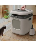 Katzentoilette Rotho Biala XL Weiß Kunststoff