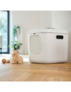 Katzentoilette Rotho Biala XL Weiß Kunststoff