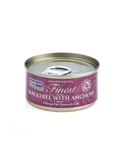 Comida para gato FISH4DOGS Mackerel with anchovy Pescado 70 g