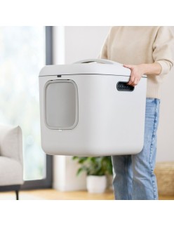 Katzentoilette Rotho Biala XL Weiß Kunststoff