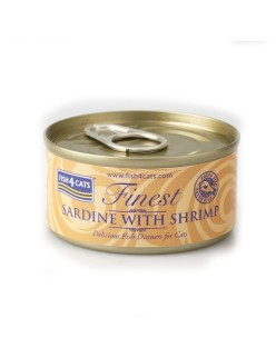 Comida para gato FISH4DOGS FISH4CATS Sardine with shrimp Pescado 70 g