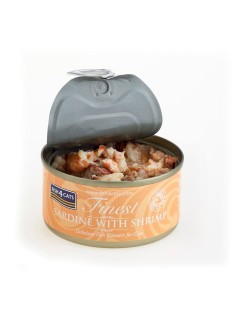 Katzenfutter FISH4DOGS FISH4CATS Sardine with shrimp Fisch 70 g