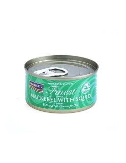 Comida para gato FISH4DOGS FISH4CATS Mackerel with squid Pescado 70 g