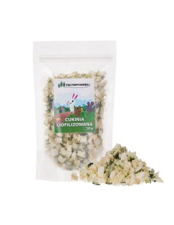 Alimento para Conejos Factoryherbs Freeze-dried zucchini Chinchilla Cobaya Hámster Rata Ratón Roedores Aves