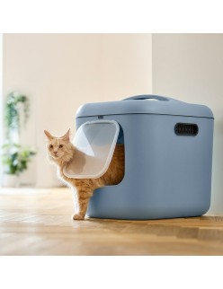 Katzentoilette Rotho Biala XL Blau Kunststoff
