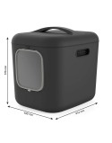 Arenero para Gatos Rotho Biala XL anthracite Antracita Plástico