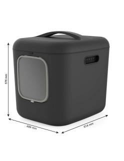 Arenero para Gatos Rotho Biala XL anthracite Antracita Plástico