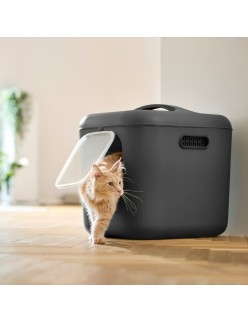 Arenero para Gatos Rotho Biala XL anthracite Antracita Plástico