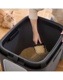 Arenero para Gatos Rotho Biala XL anthracite Antracita Plástico