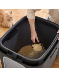 Arenero para Gatos Rotho Biala XL anthracite Antracita Plástico
