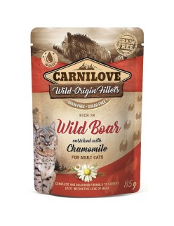 Aliments pour chat Carnilove Cat Pouch Sanglier 85 g
