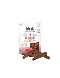 Dog Snack Brit Jerky Beef Real Fillets Chicken Veal 80 g