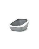 Cat Litter Box Savic White Grey Plastic
