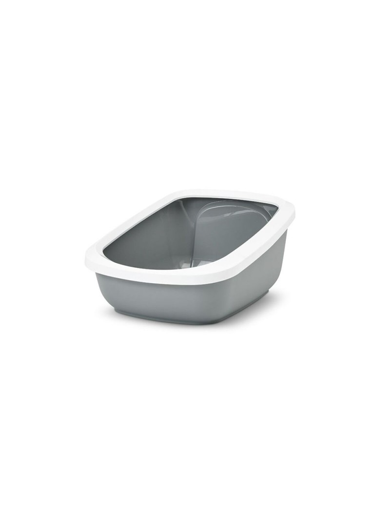 Cat Litter Box Savic White Grey Plastic