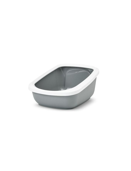 Cat Litter Box Savic White Grey Plastic
