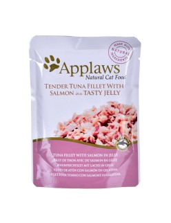 Cibo per gatti Applaws Tuna fillet with salmon in jelly Salmone Tonno Pesce 70 g
