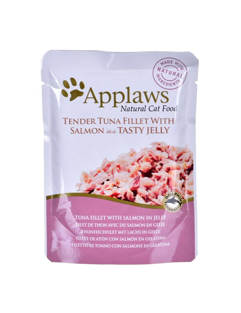 Comida para gato Applaws Tuna fillet with salmon in jelly Salmón Atún Pescado 70 g