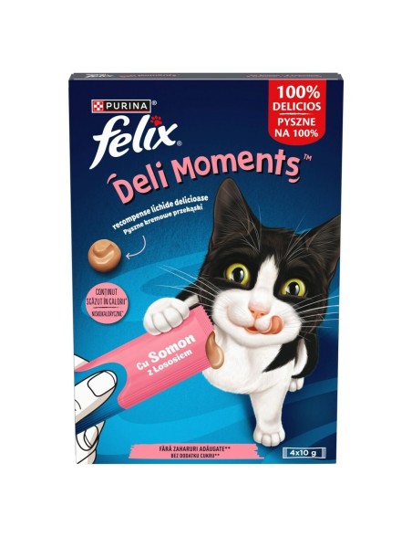 Snack for Cats Purina Felix Deli Moments Salmon 4 x 10 g