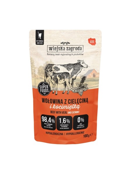 Cat food WIEJSKA ZAGRODA Beef 100 g
