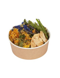 Alimento para Conejos Factoryherbs Lunch Box Chinchilla Tortuga Roedores Periquito Canario Aves 80 g