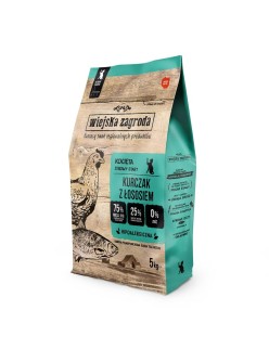 Comida para gato WIEJSKA ZAGRODA Kitten Chicken with salmon Pollo 5 kg
