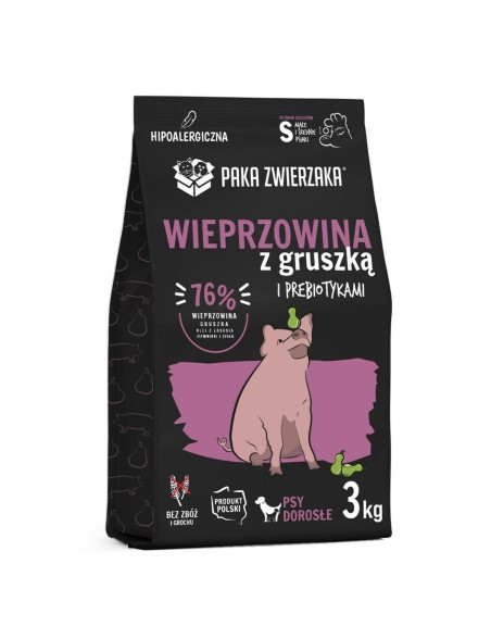 Futter Paka Zwierzaka Pork with pear S Schwein 3 Kg