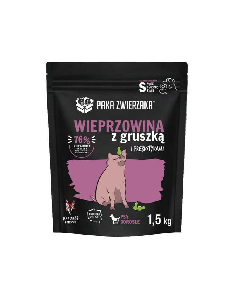 Futter Paka Zwierzaka Pork with pear S Schwein 1,5 Kg