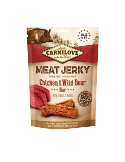 Nourriture Carnilove MEAT JERKY Adulte Poulet Sanglier 100 g