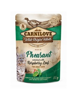 Cat food Carnilove Cat Pouch Raspberry Pheasant 85 g