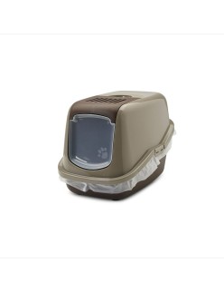 Cat Litter Box Savic Nestor Grey Bronze Plastic