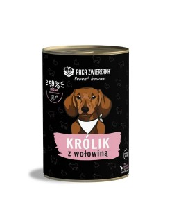 Nassfutter Paka Zwierzaka Seventh Heaven Rabbit and beef Hase 400 g