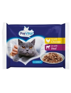 Comida para gato Prevital 4 x 100 g