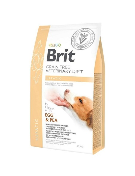 Pienso Brit Grain Free Veterinary Diet Hepatic Egg&Pea 2 Kg
