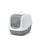 Arenero para Gatos Savic Nestor Jumbo Blanco Beige Plástico