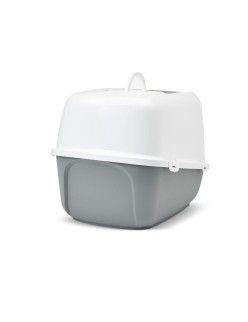 Arenero para Gatos Savic Nestor Jumbo Blanco Beige Plástico