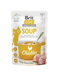 Snack para Gatos Brit Care Soup Pollo