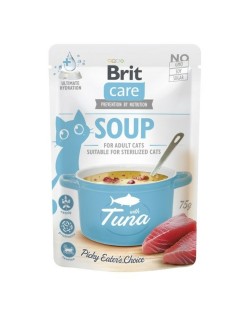 Snack para Gatos Brit Care Soup Pescado
