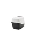 Cat Litter Box Savic Nestor White Black Plastic