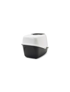 Cat Litter Box Savic Nestor White Black Plastic