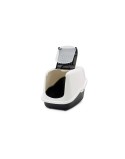 Cat Litter Box Savic Nestor White Black Plastic