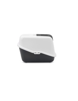 Cat Litter Box Savic Nestor White Black Plastic