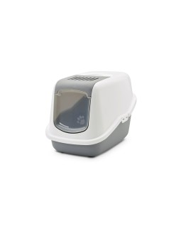 Cat Litter Box Savic Nestor White Grey Plastic