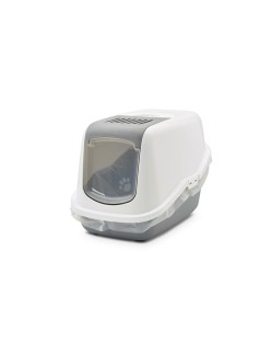 Lettiera per Gatti Savic Nestor Bianco Grigio Plastica