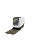 Cat Litter Box Savic Nestor White Black Plastic