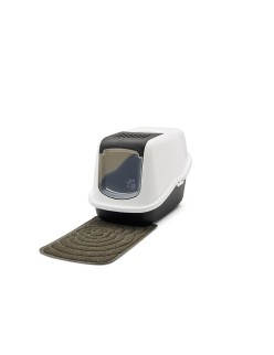 Cat Litter Box Savic Nestor White Black Plastic