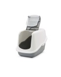 Cat Litter Box Savic Nestor White Grey Plastic