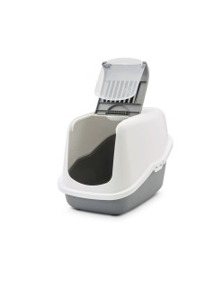 Lettiera per Gatti Savic Nestor Bianco Grigio Plastica