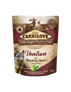 Alimentation humide Carnilove Dog Pouch Cerf 300 g